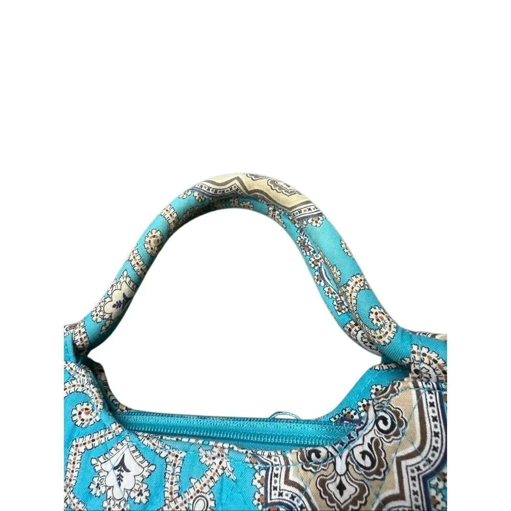 Vera Bradley Women's Turquoise Gabby Satchel Totally Turq Purse Handbag
